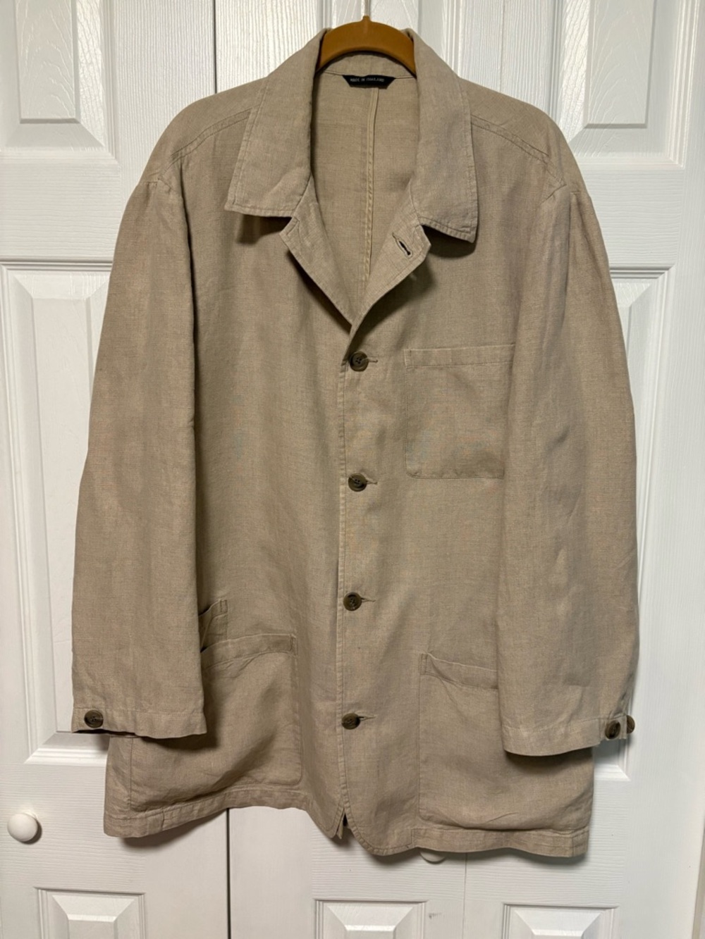 Banana Republic Classic 100% Linen Safari Relaxed Fit Jacket